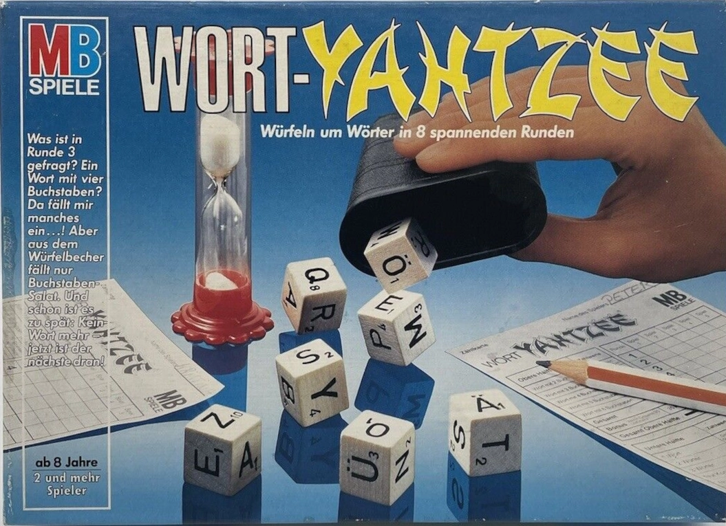 1979 Wort Yahtzee game box