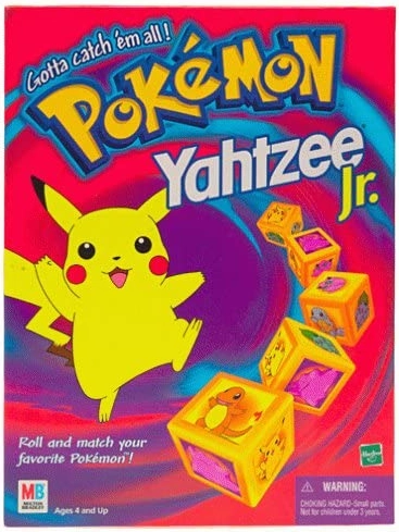 Yahtzee Jr., Pokemon Edition, 1998