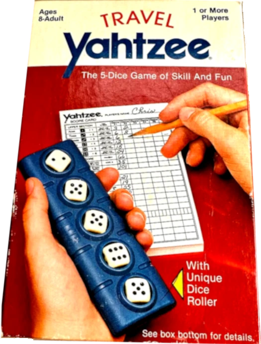 1984 Travel Yahtzee Box