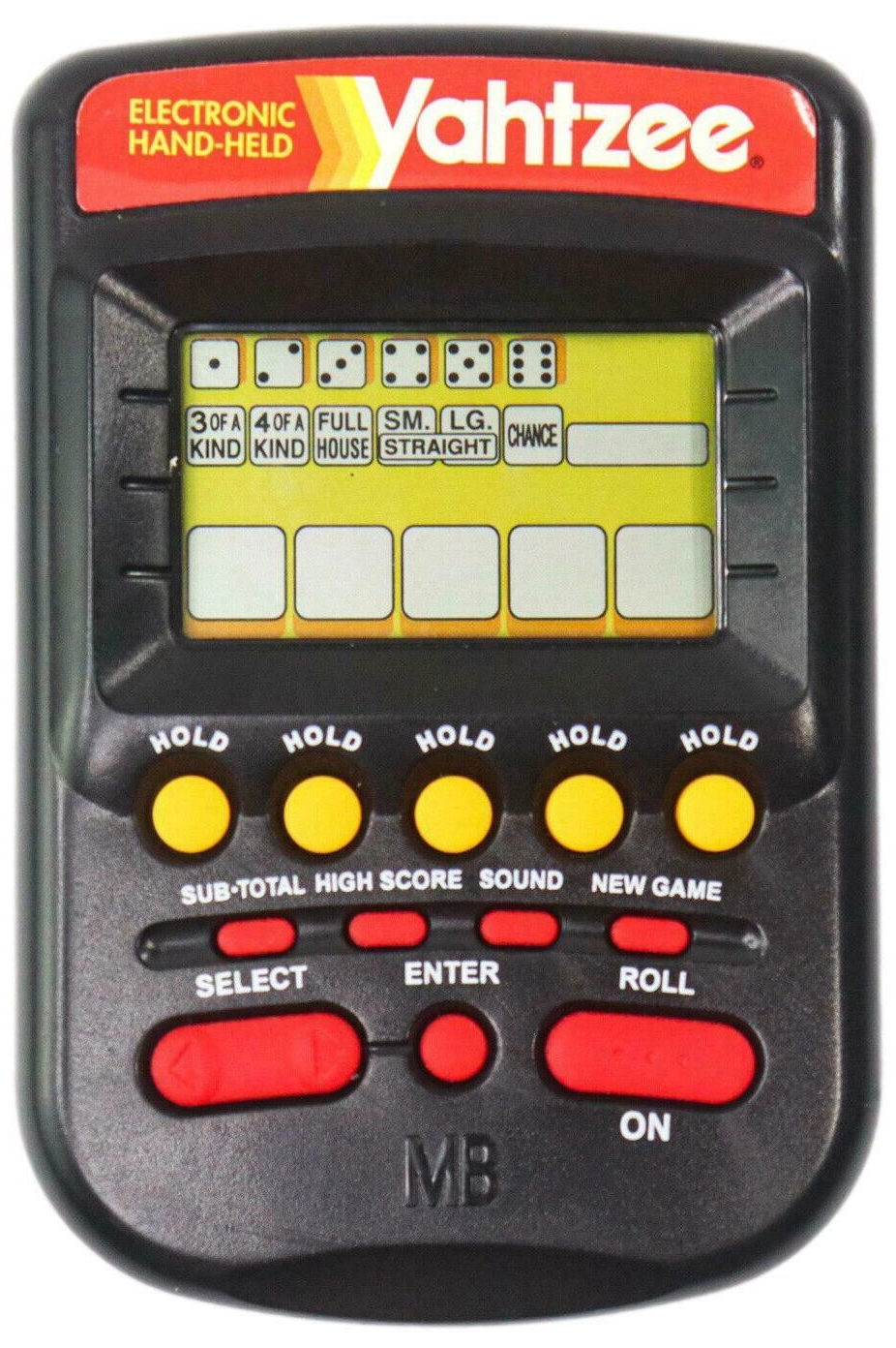 1995 electronic Yahtzee handheld game