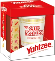 A 2020 Yahtzee: Cup Noodles box