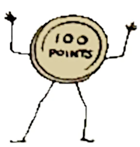 Yahtzee Bonus 100-point point chip man
